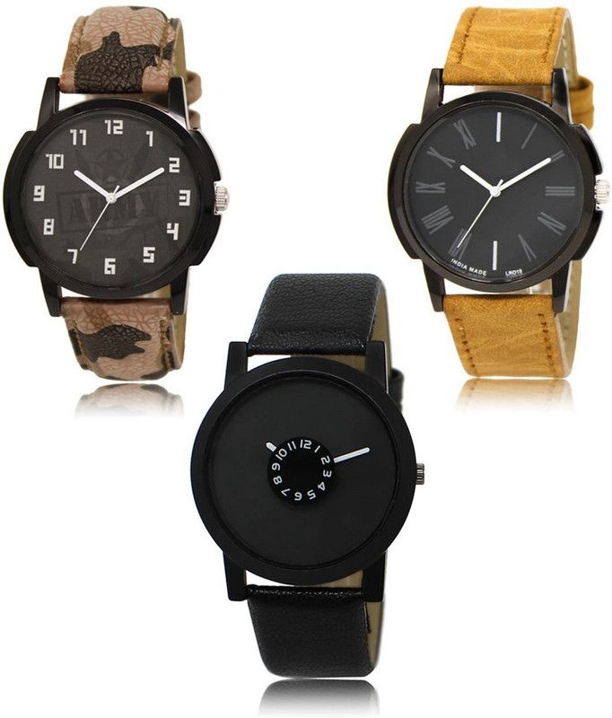 New latest Designer Combo of 3 Analog Watch - For Men LR-03-19-25