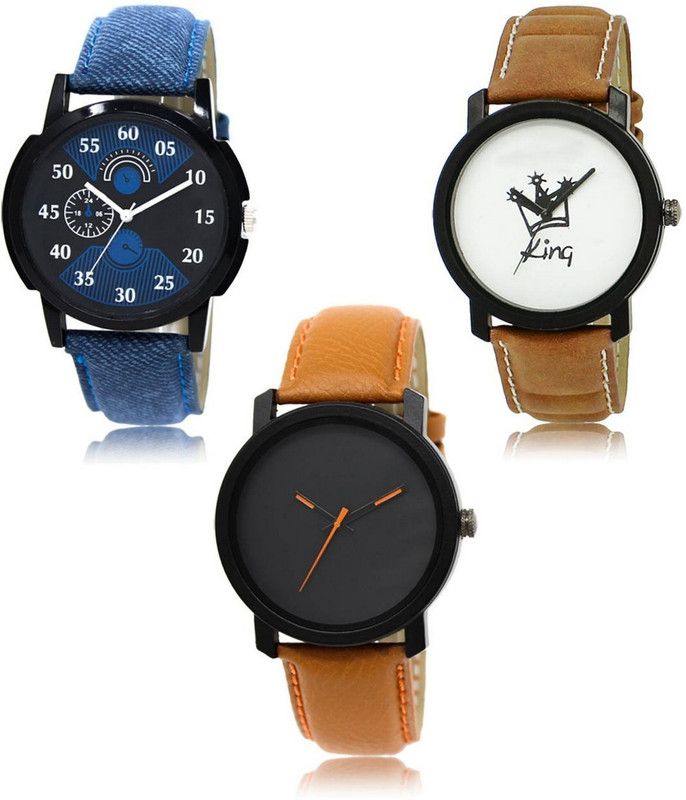 New latest Designer Combo of 3 Analog Watch - For Men LR-02-18-20