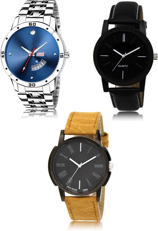 New latest Designer Combo of 3 Analog Watch - For Men 105-05-19