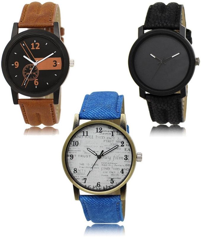 New latest Designer Combo of 3 Analog Watch - For Men LR-01-21-28