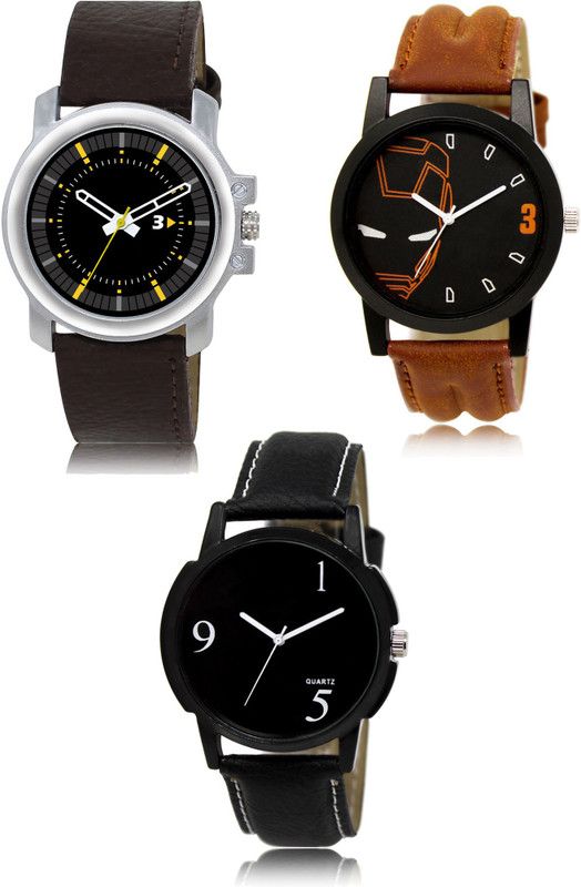New latest Designer Combo of 3 Analog Watch - For Men 44-04-06