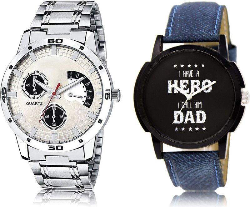 New Latest Designer Combo of 2 Analog Watch - For Men LR101-LR07