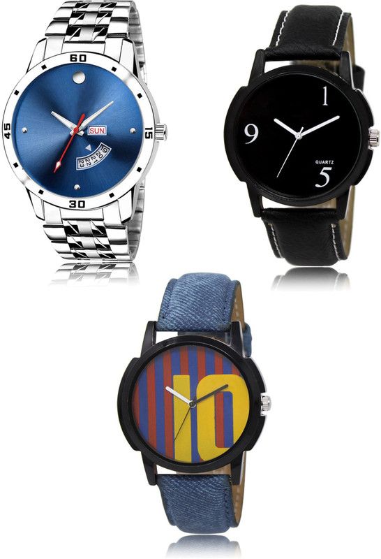 New latest Designer Combo of 3 Analog Watch - For Men 105-06-10