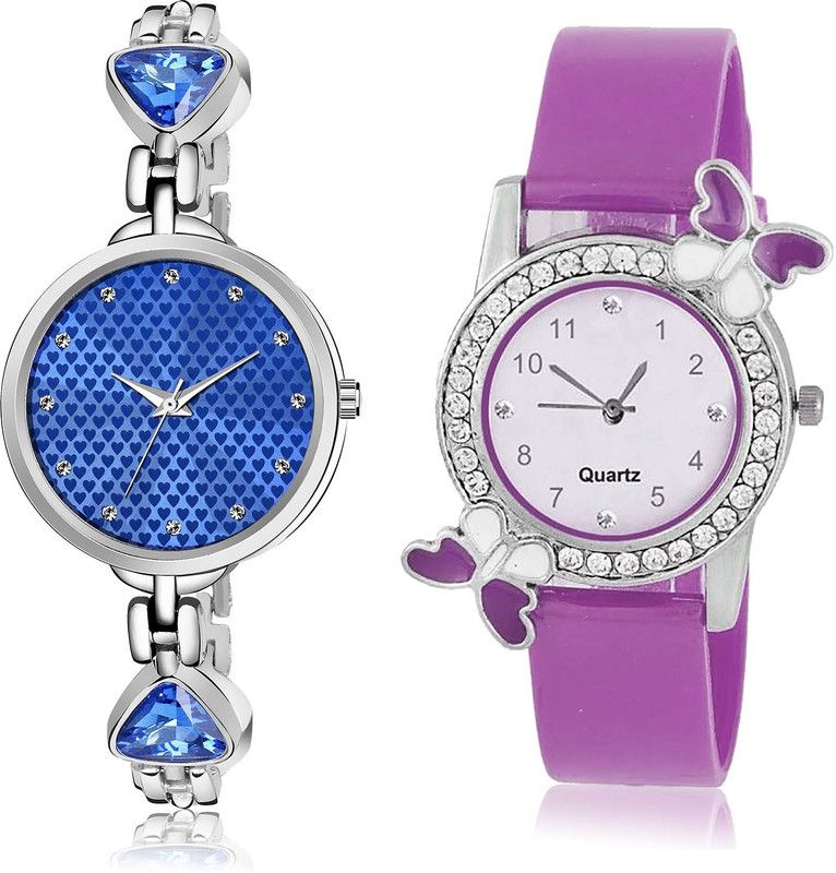 combo watch Analog Watch - For Girls Latest Technology Bangle Chain And Butterfly Combo Watch For Girls And Women - GL282-G100