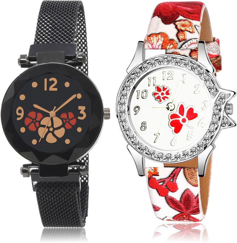 Analog Watch - For Girls Modern Formal 2 Watch Combo For Women And Girls - G652-G409