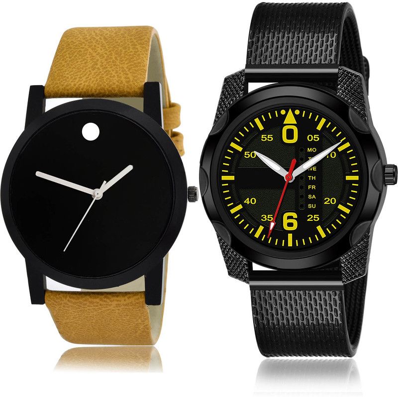 Analog Watch - For Men Classical Quartz 2 Watch Combo For Boys And Men - B59-(23-S-10)