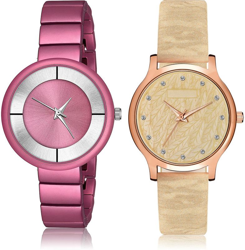 Analog Watch - For Girls Contemporary Diwali 2 Watch Combo For Women And Girls - G634-GM332