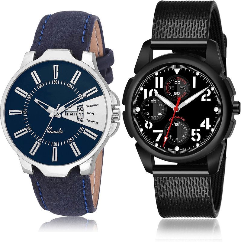 Analog Watch - For Men New Model 2 Watch Combo For Boys And Men - BL46.23-(51-S-10)