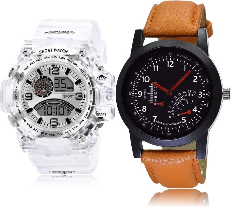 combo watch Analog-Digital Watch - For Men New Partywear Army Digital Sports 2 Watch Combo For Boys And men - BC31-B29