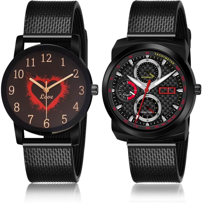 Analog Watch - For Men Treading Wrist 2 Watch Combo For Boys And Men - BRM18-(60-S-10)