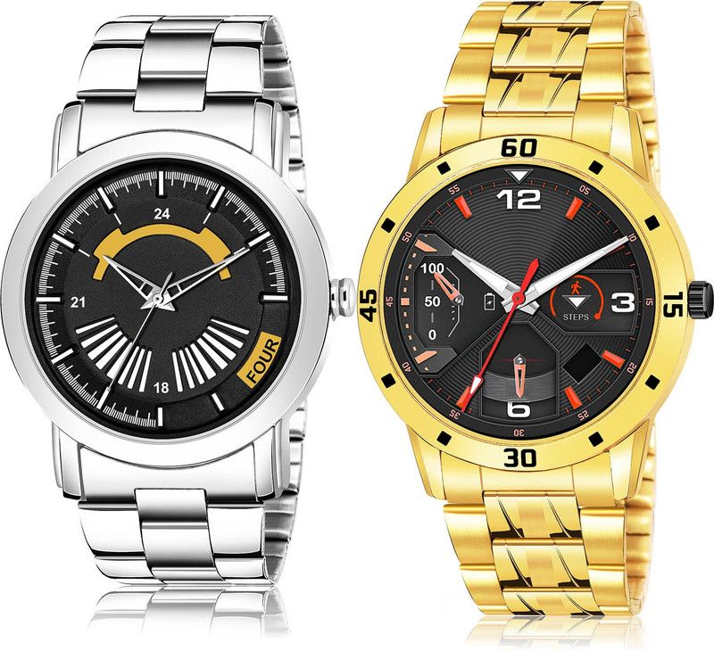 Analog Watch - For Men Treading Gift 2 Watch Combo For Boys And Men - BM407-(40-S-21)