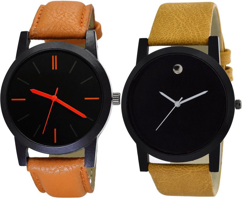 combo watch Analog Watch - For Girls New Unique Analogue Brown Color Boys And Men Watch - B112-B59 (Combo Of 2 )