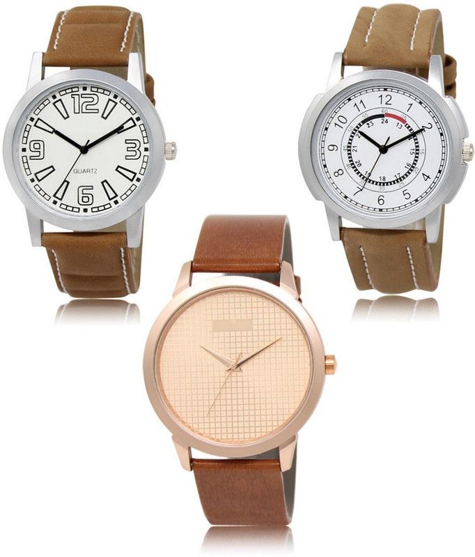 SHIPKART Analog Watch - For Men NEW Luxurious Attractive Stylish Combo SET OF 3 WATCH LR-15-17-34