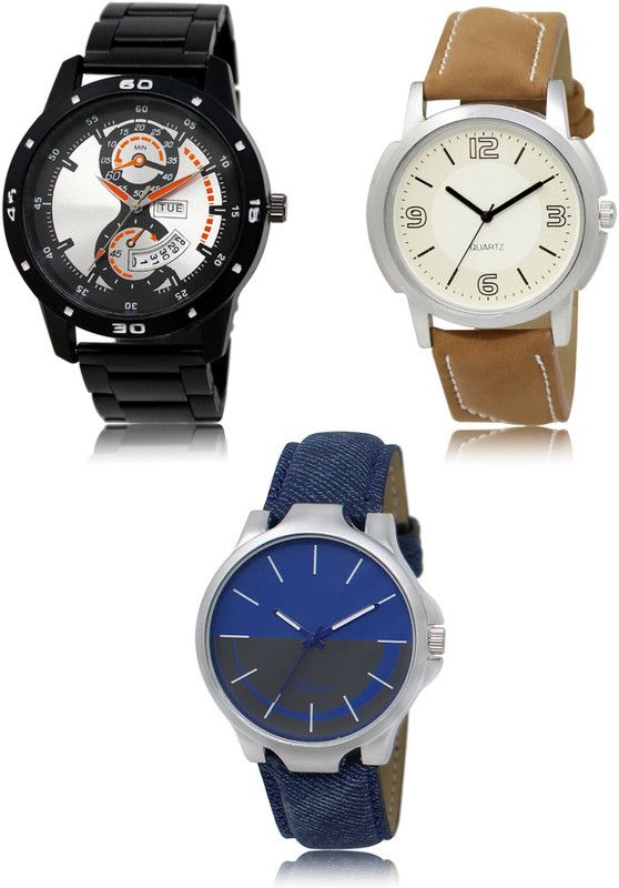 New latest Designer Combo of 3 Hybrid Smartwatch Watch - For Men 107-16-24