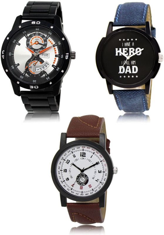 New latest Designer Combo of 3 Analog Watch - For Men 107-07-11