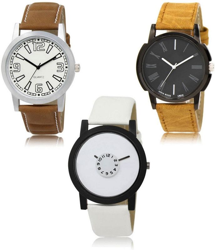 New latest Designer Combo of 3 Analog Watch - For Men LR-15-19-26