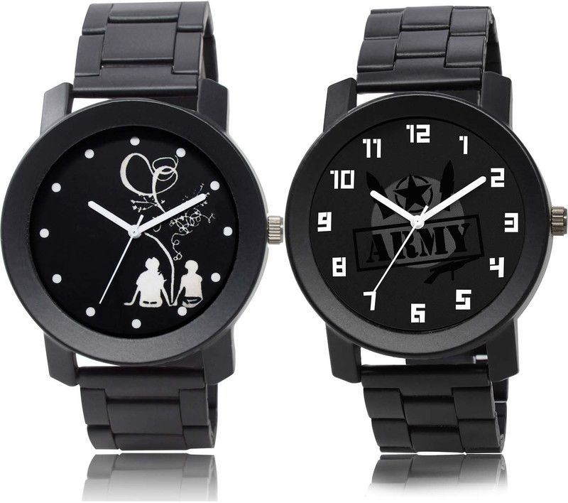 Analog Watch - For Boys New Luxury Couple Love Chain And Chain Watch Combo Watch For Boys And Men - BO53-B993