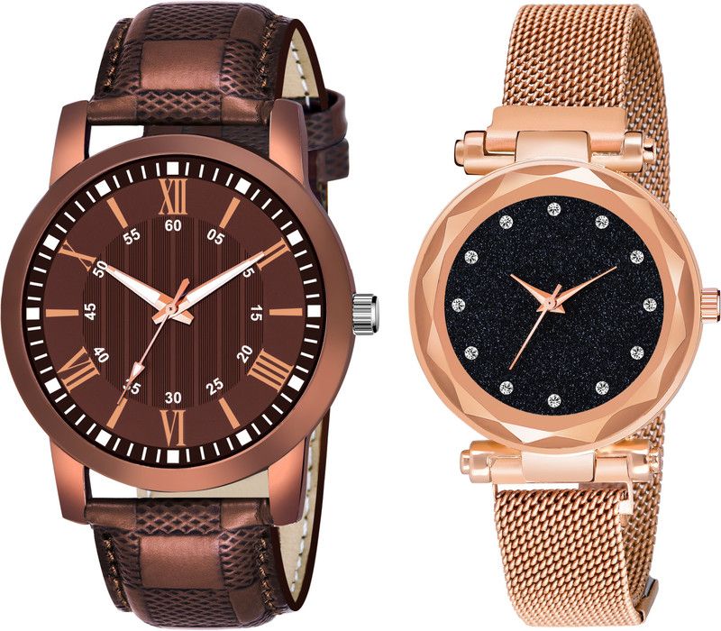 Trendy Couple Watches 34 Couple Combo Watches for Lovers Analog Watch - For Couple