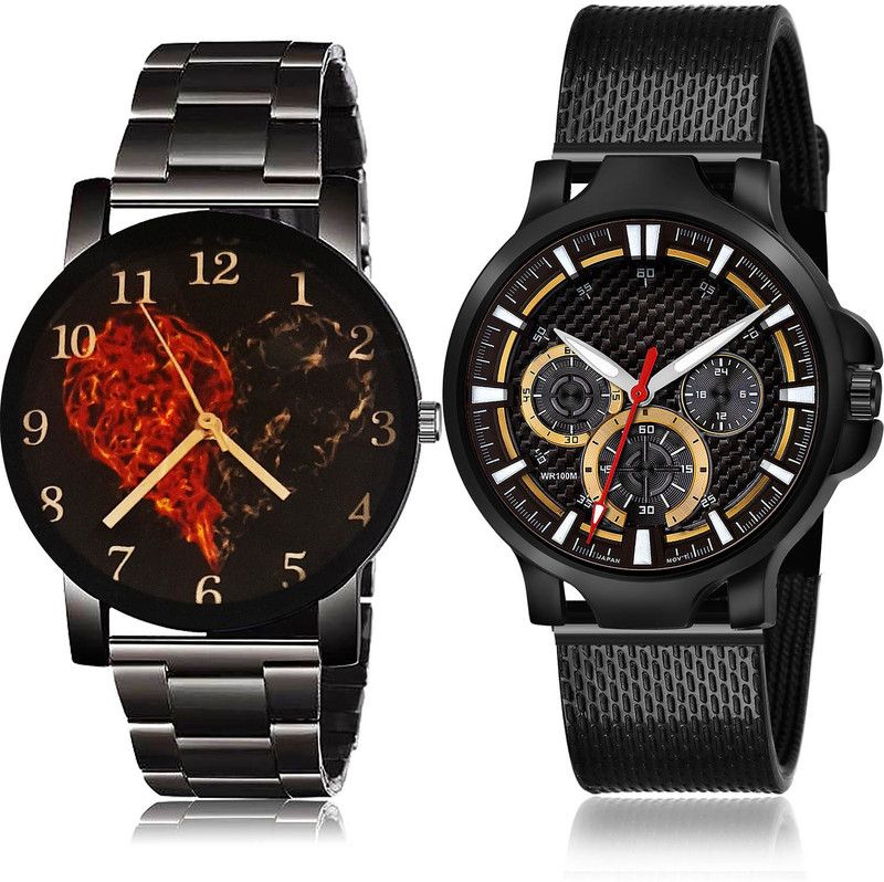 Analog Watch - For Men Best Exclusive 2 Watch Combo For Boys And Men - BCPL5-(72-S-10)
