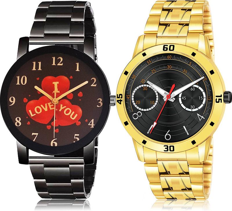 Analog Watch - For Men Modish Heart 2 Watch Combo For Boys And Men - BCPL22-(67-S-21)