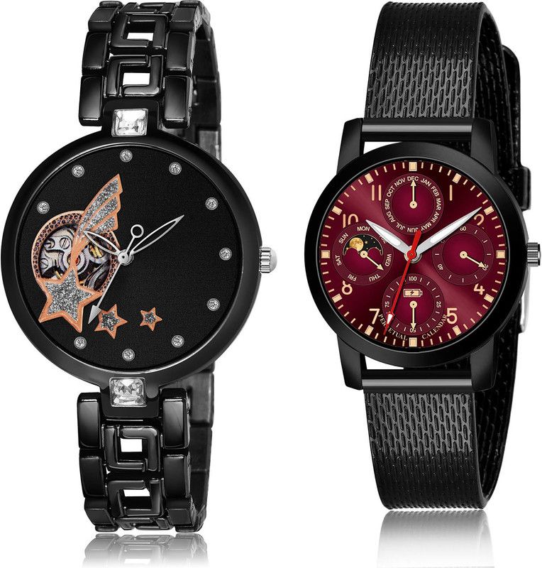 Analog Watch - For Girls Latest Luxury 2 Watch Combo For Women And Girls - G662-(12-L-10)