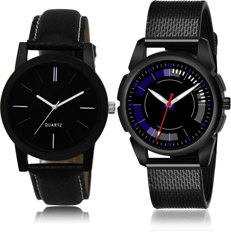 Analog Watch - For Men New Party Wedding 2 Watch Combo For Boys And Men - BL46.5-(44-S-10)