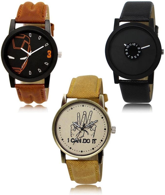 New latest Designer Combo of 3 Analog Watch - For Men LR-04-25-30