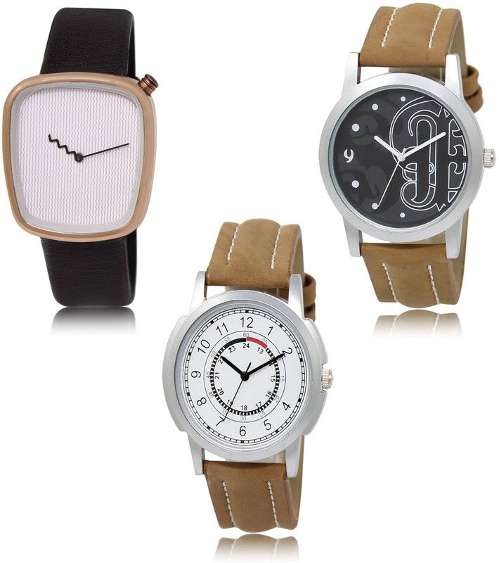 New latest Designer Combo of 3 Analog Watch - For Men LR41-LR14-LR17