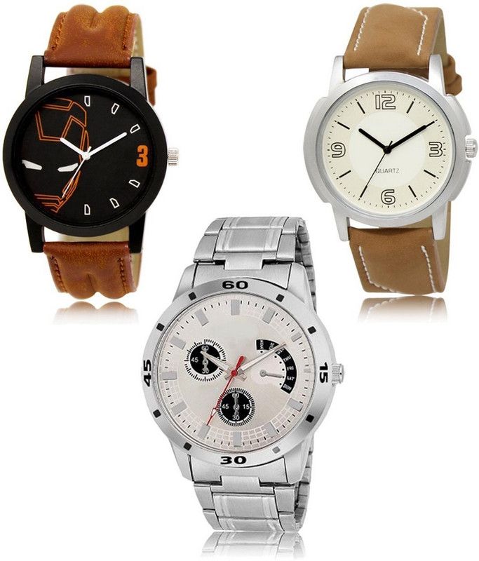 New latest Designer Combo of 3 Analog Watch - For Men LR-04-16-101