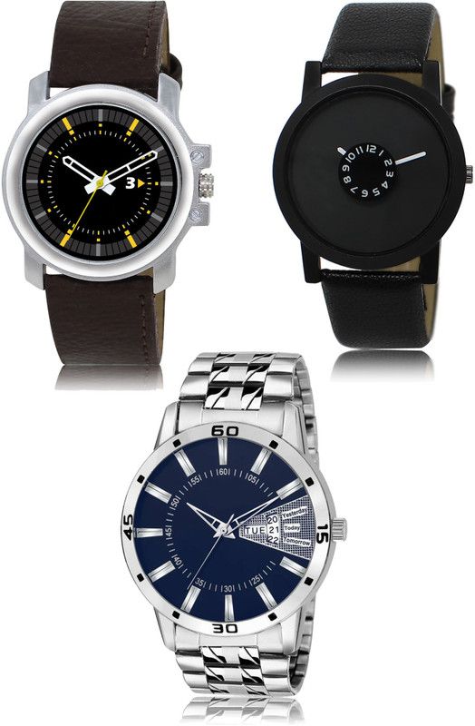 New latest Designer Combo of 3 Analog Watch - For Men 44-25-102