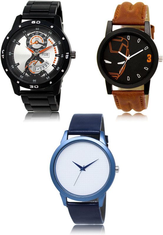 New latest Designer Combo of 3 Analog Watch - For Men 107-04-33