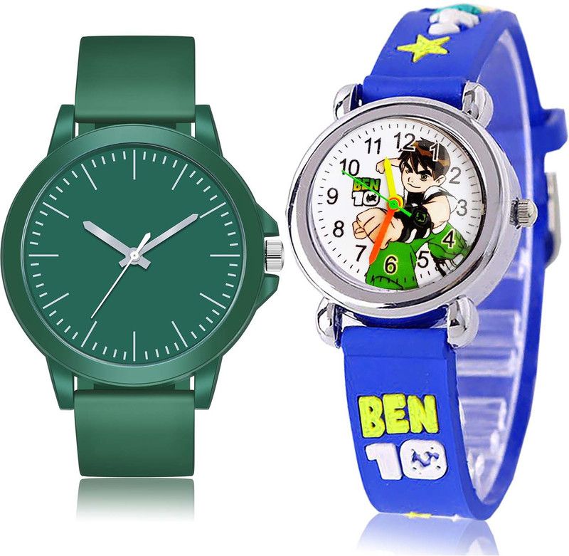 combo watch Analog Watch - For Men Contemporary Chronograph Sports And Ben 10 Kids 2 Watch Combo For Boys And men - BM116-BK88