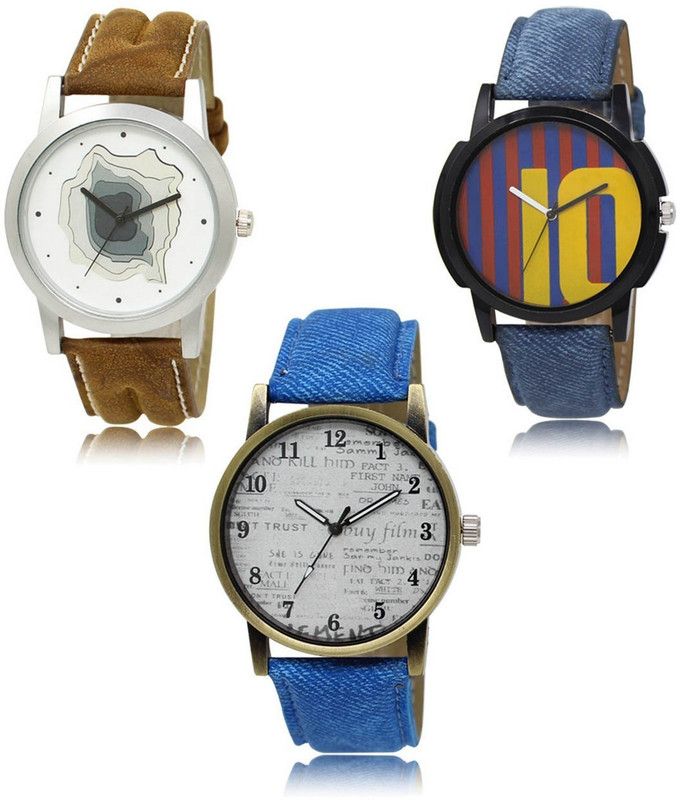 New latest Designer Combo of 3 Analog Watch - For Men LR-09-10-28