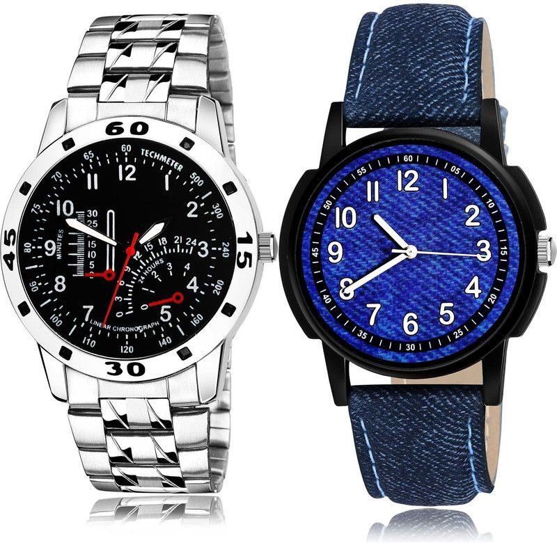 combo watch Analog Watch - For Boys & Girls Contemporary 3D Design Chain Watch Watch - B907-B8 (Combo Of 2 )