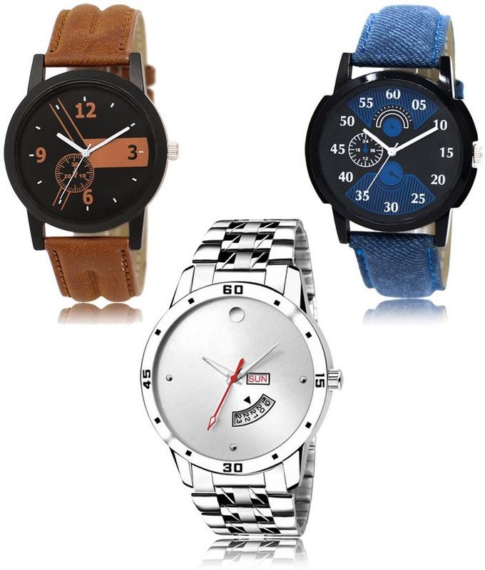 New latest Designer Combo of 3 Analog Watch - For Men LR-01-02-103