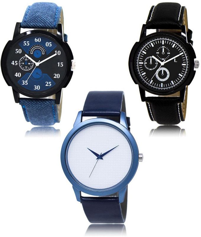 New latest Designer Combo of 3 Analog Watch - For Men -02-13-23