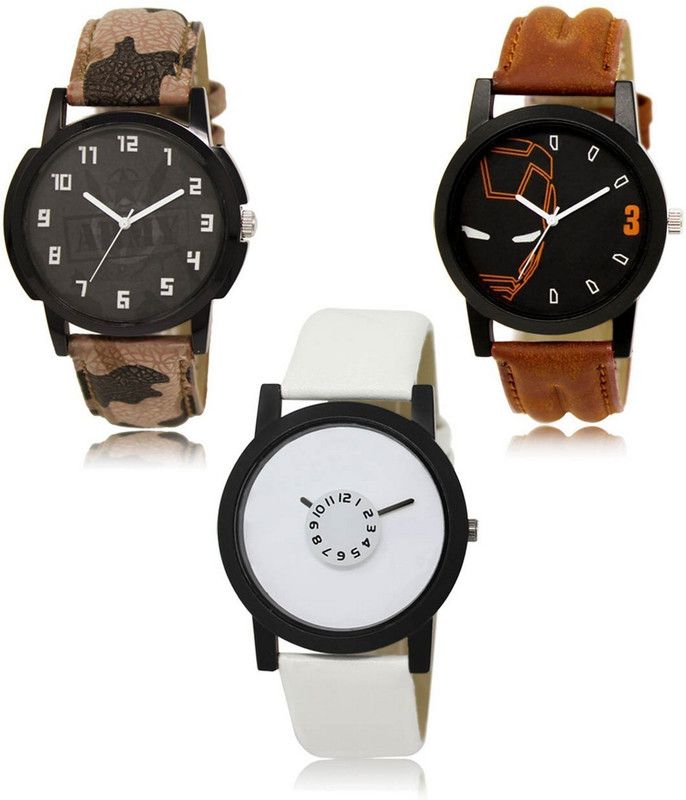 New latest Designer Combo of 3 Analog Watch - For Men LR-03-04-26