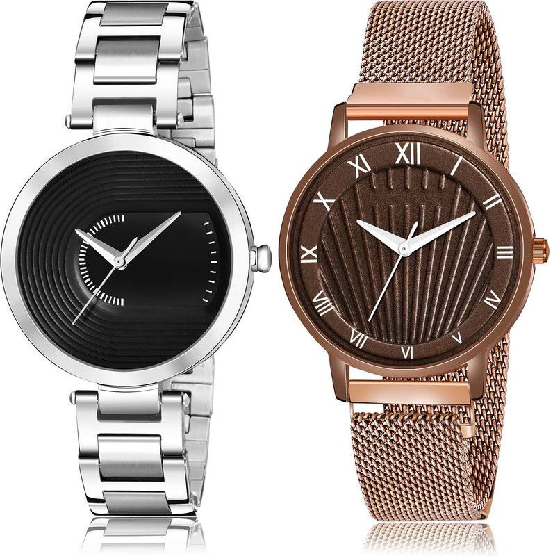 combo watch Analog Watch - For Women Brand New Fancy Chain And Magnet 2 Watch Combo For Girls And Women - GM216-G519