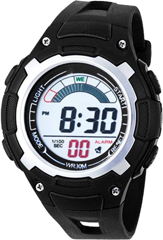 Cool Design Alarm & Chrono Feature Digital Watch - For Boys & Girls EZ09027B-1BLACK