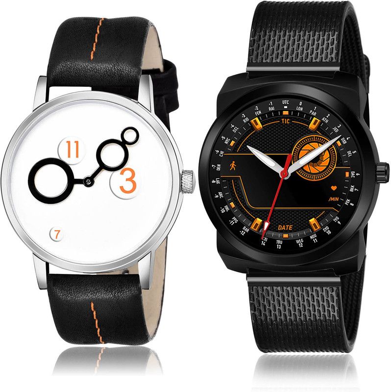 Analog Watch - For Men Brand New Present 2 Watch Combo For Boys And Men - BM13-(52-S-10)