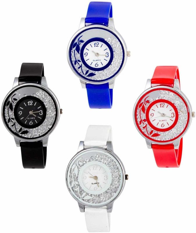 Analog Watch - For Girls Designer Moveble Diamond Combo Watch For Girls & Women ZB-W41