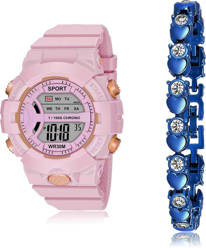 Analog-Digital Watch - For Girls Modern Collegian 2 Watch Combo For Women And Girls - DG36-GX2
