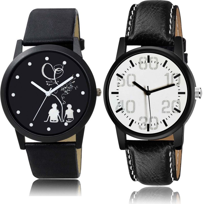 combo watch Analog Watch - For Boys & Girls New Heart Couple Love Chain Combo Watch For Boys And Men - BO46-B667