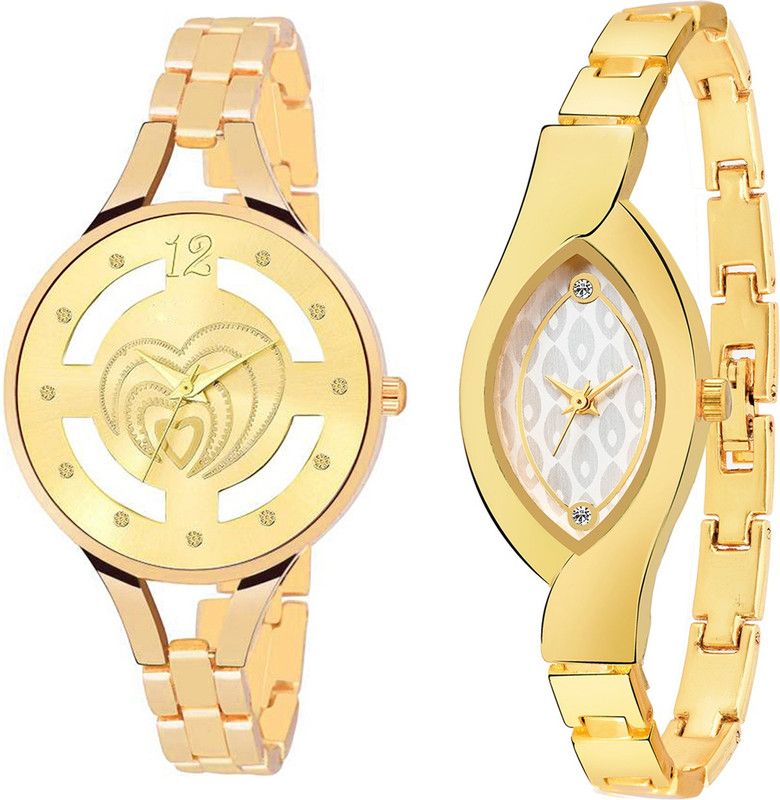 Analog Watch - For Girls Combo pack 2 New Diamond Studded Part-Wedding Adition Analog Watch For Girls & Women BB-07842
