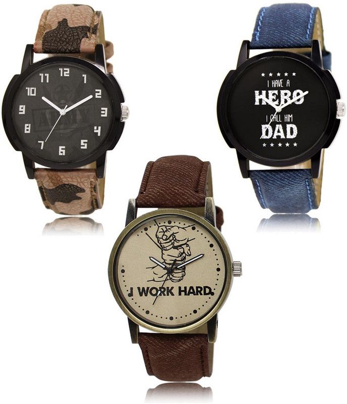 New latest Designer Combo of 3 Analog Watch - For Men LR-03-07-29