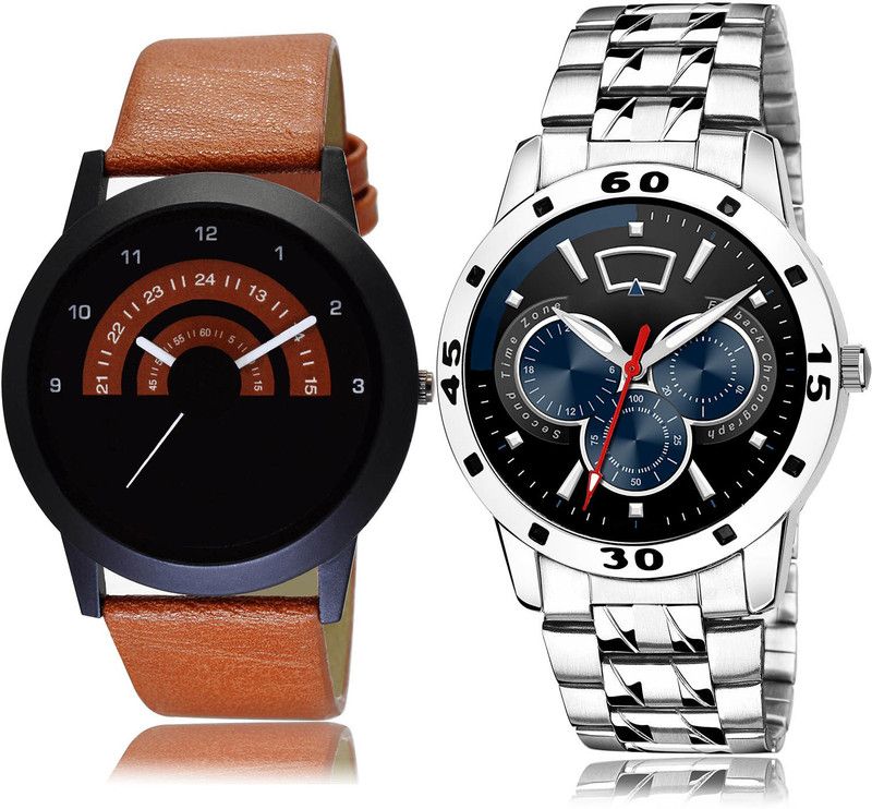 Analog Watch - For Men Treading Wrist 2 Watch Combo For Boys And Men - B46-(61-S-19)