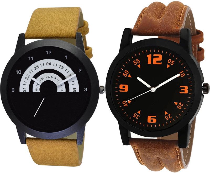 combo watch Analog Watch - For Girls Brand New Quartz Analogue Brown Color Boys And Men Watch - B49-B15 (Combo Of 2 )