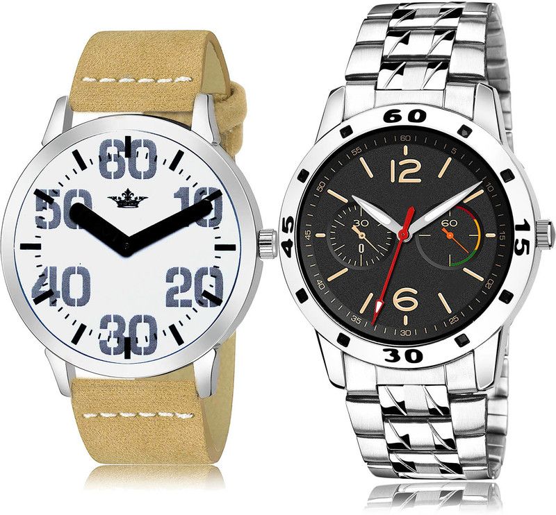 Analog Watch - For Men Modern Branded 2 Watch Combo For Boys And Men - BL46.62-(64-S-19)