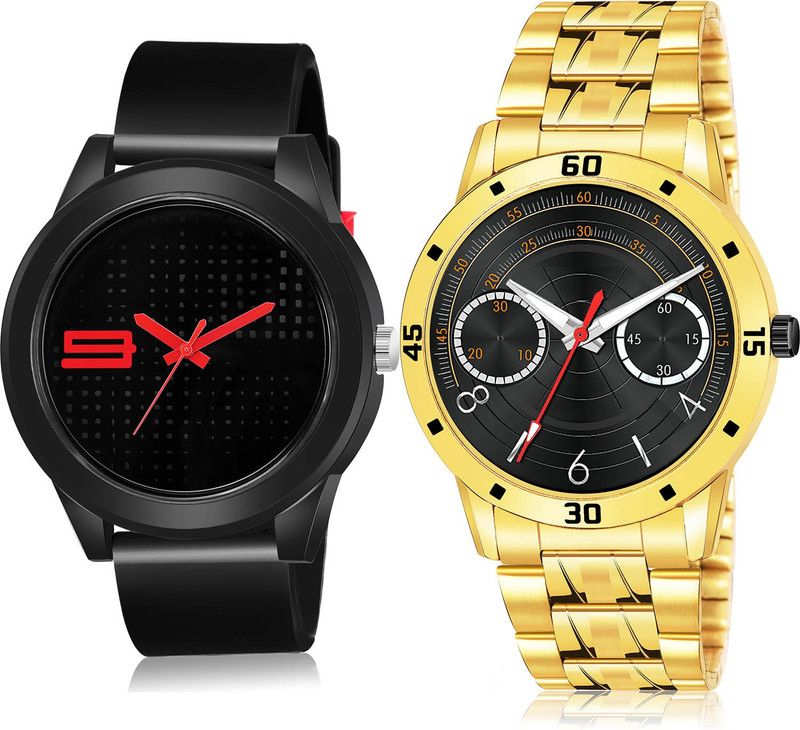 Analog Watch - For Men Classical Valentine 2 Watch Combo For Boys And Men - BM105-(67-S-21)