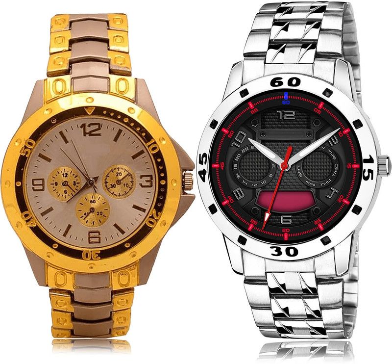 Analog Watch - For Men Brand New Royal 2 Watch Combo For Boys And Men - B74-(59-S-19)